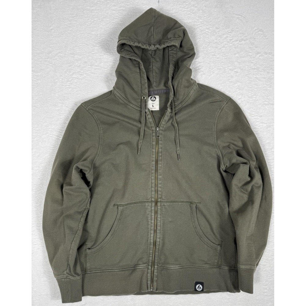 American Giant Hoodie Mens L Full Zip Shoyoroll Jiu Jitsu Heavyweight Cotton USA